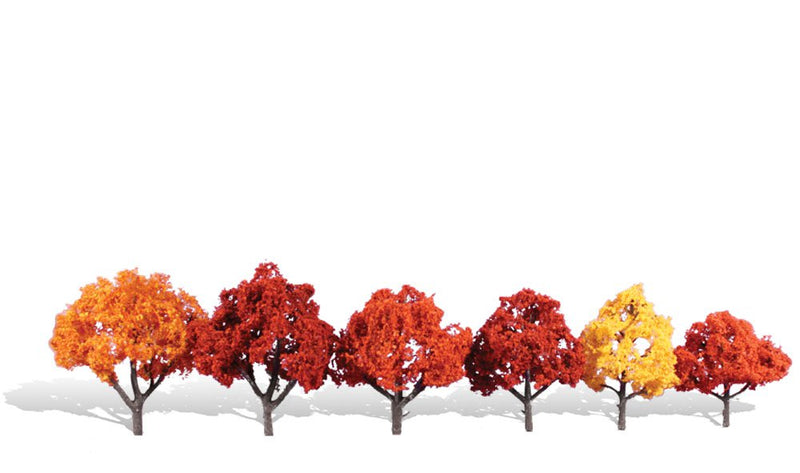 Woodland Scenics TR3541 Classics Tree, Harvest Blaze 3-5" (6)