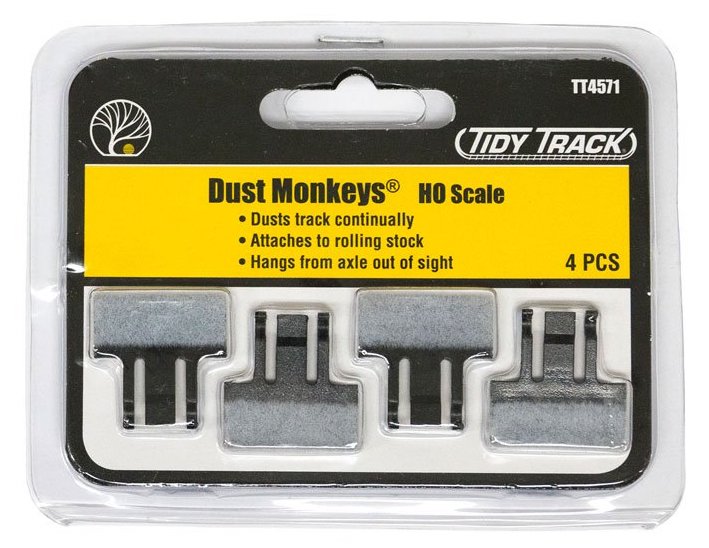 Woodland Scenics TT4571 Tidy Track, HO Scale Dust Monkeys