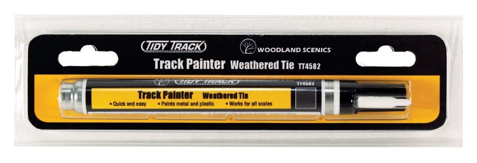 Woodland Scenics TT4582 Tidy Track, Track Painter, Weathered Tie