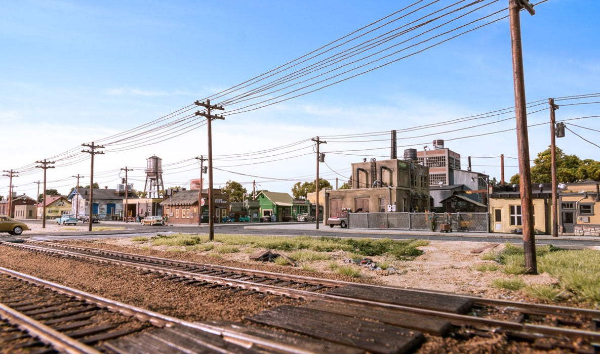 Woodland Scenics US2251 N Scale Pre-Wired Utility Poles with Double Crossbars