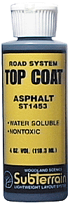 Woodland Scenics ST1453 Road System, Asphalt Top Coat, 4oz