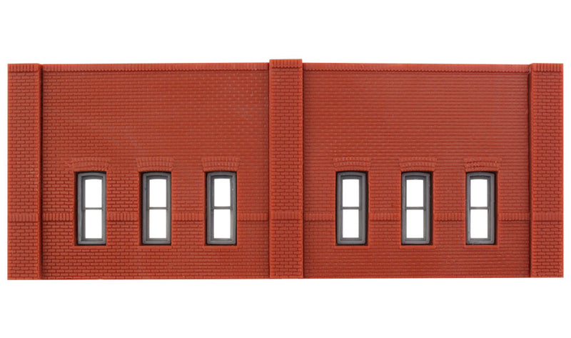 Woodland Scenics DPM 60103 N Scale Street Level Wall Sections - Window Wall 3-Pack