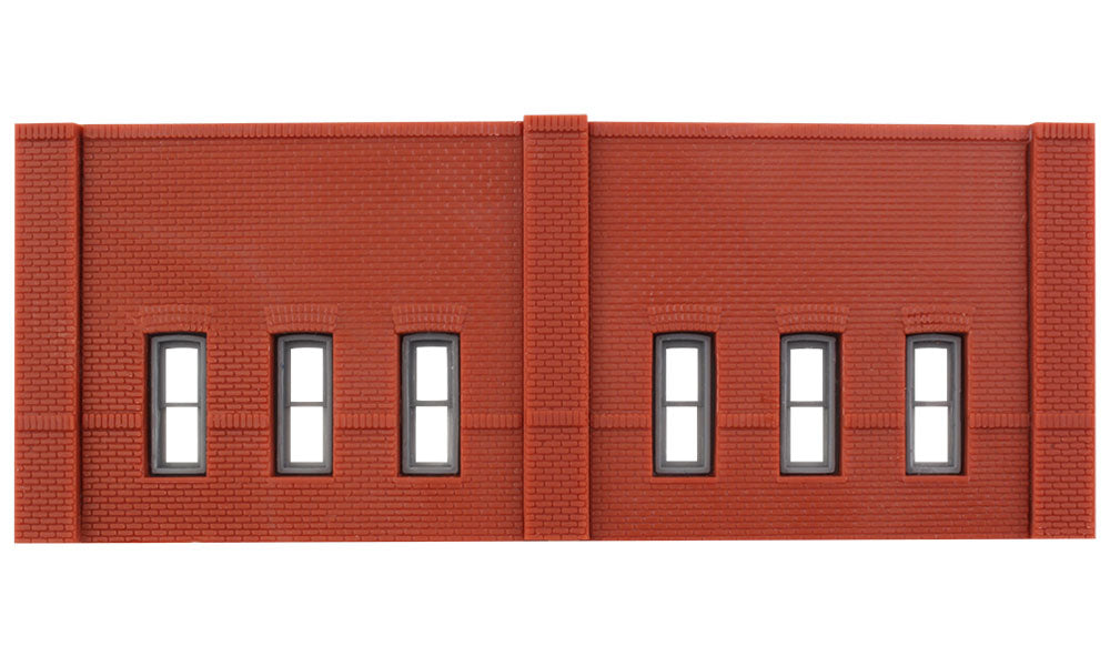 Woodland Scenics DPM 60103 N Scale Street Level Wall Sections - Window Wall 3-Pack