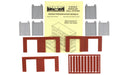 Woodland Scenics DPM 60106 N Scale Street Level Wall Sections- Freight Entry Door 3-Pack
