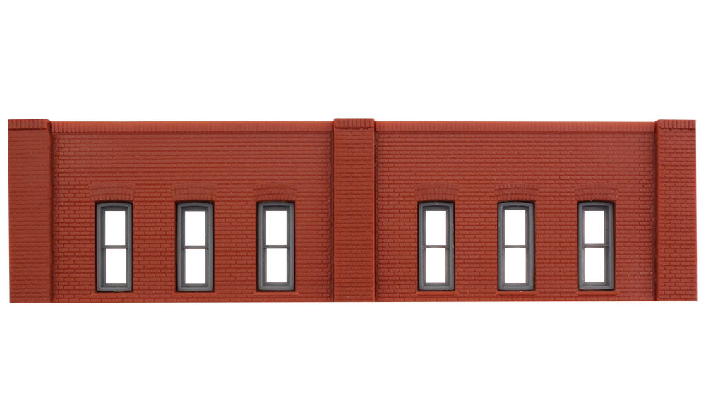 Woodland Scenics DPM 60112 N Scale One Story Wall Sections - Window Wall 3-Pack