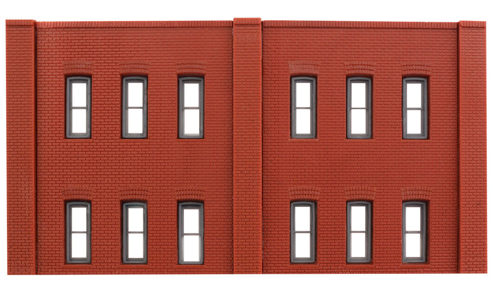 Woodland Scenics DPM 60122 N Scale Two Story Wall Sections - 12 Windows 3-Pack