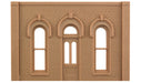 Woodland Scenics DPM 90101 O Scale Street / Dock Level Wall Sections - Arched Entry Door 2-Pack