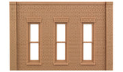 Woodland Scenics DPM 90105 O Scale Wall Sections - Rectangle Window Wall 2-Pack