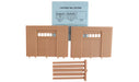 Woodland Scenics DPM 90107 O Scale Street / Dock Level Wall Sections - Freight Entry Door 2-Pack