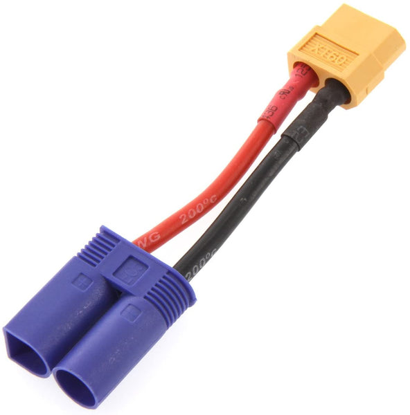 Onpro Yiqigou 4 pcs Connecteur Mâle Femelle XT60 vers Conversion de Connecteur Mâle Femelle EC5 Adaptateur (XT60 mâle vers EC5 Femelle Onpro Yiqigou 4 pcs Connecteur Mâle Femelle XT60 vers Conversion de Connecteur Mâle Femelle EC5 Adaptateur (XT60 mâle vers EC5 Femelle