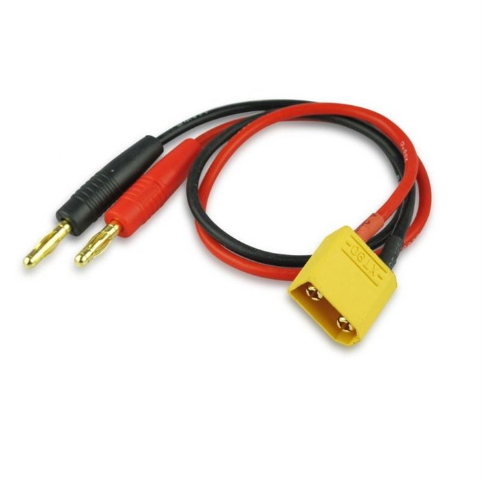 WRH RC1306 Male XT60 to 4mm Banana Plug Charging Cable