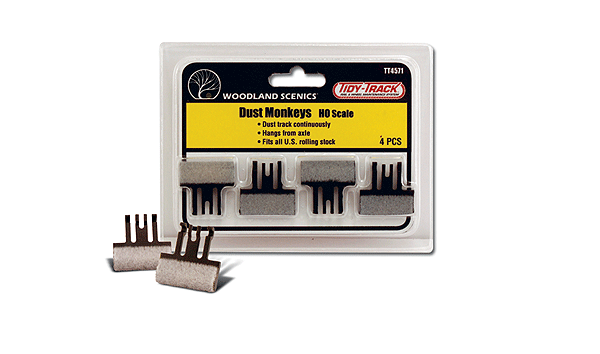 Woodland Scenics TT4571 Tidy Track, HO Scale Dust Monkeys
