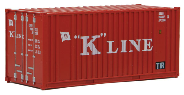 Walthers SceneMaster 949-8013 HO Scale 20' Container K-Line