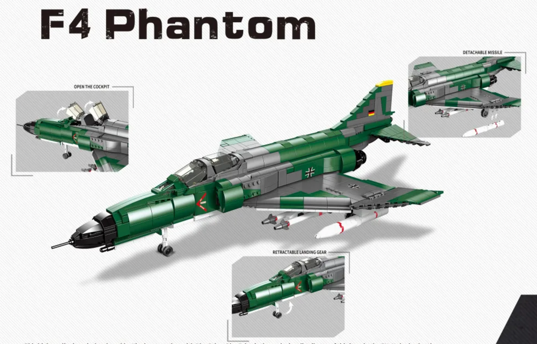 Xingbao XB-06061 F4 Phantom (1210 Pieces) - NOS