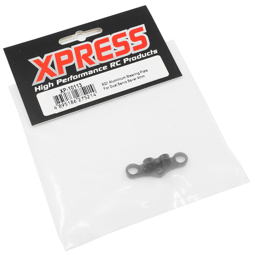 XPRESS 10113 4mm Aluminum Steering Plate for Dual Servo Saver for Execute