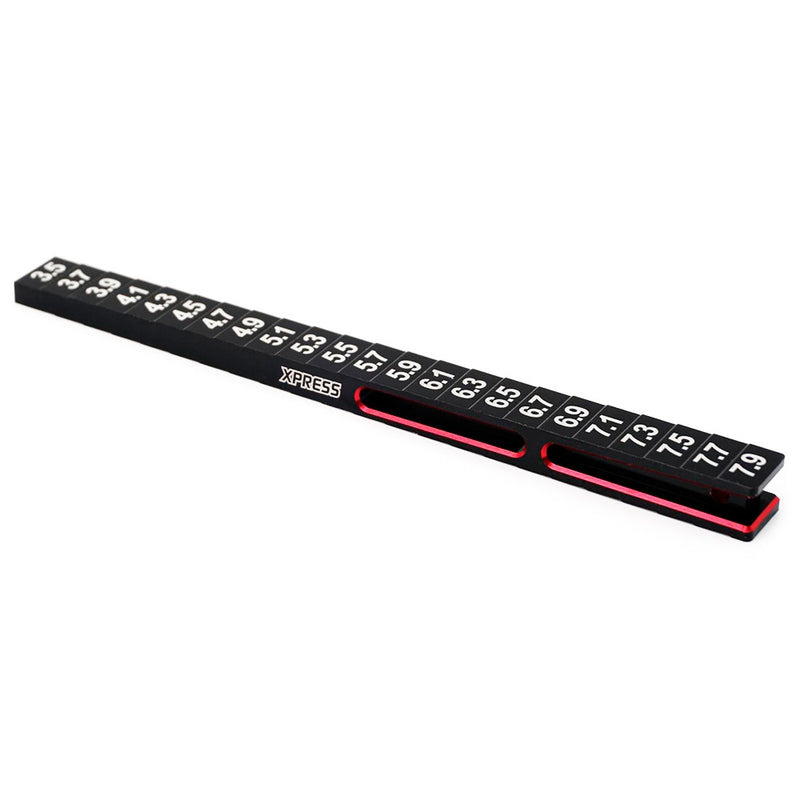 XPRESS 40007 Ultra Fine Chassis Ride Height Gauge Stepped 3.5-7.9mm
