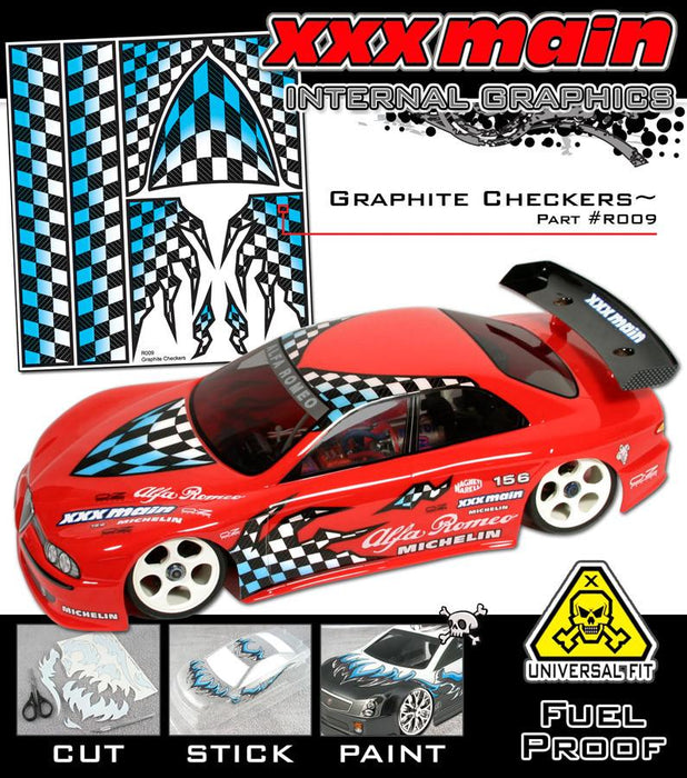 XXXmain Racing XXXR009 Graphite Checkers Internal Graphic