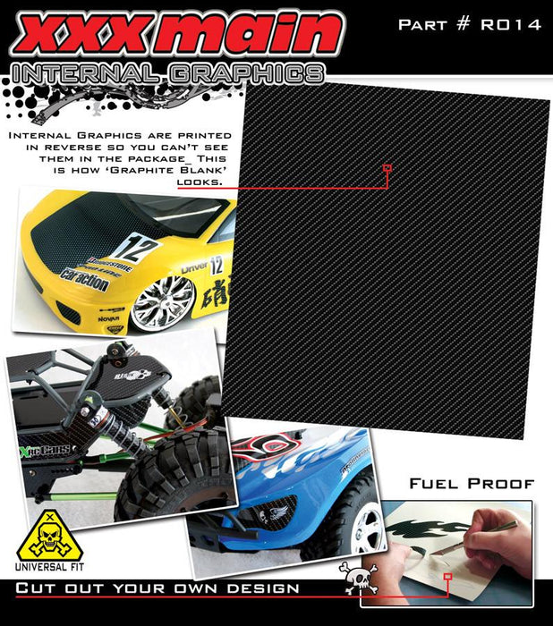 XXXmain Racing XXXR014 Graphite Blank Internal Graphic