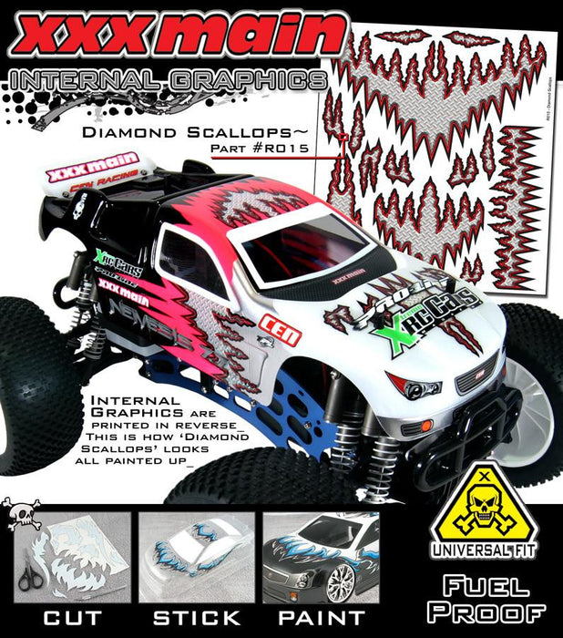 XXXmain Racing XXXR015 Diamond Scallops Internal Graphic