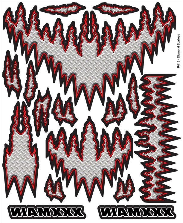 XXXmain Racing XXXR015 Diamond Scallops Internal Graphic