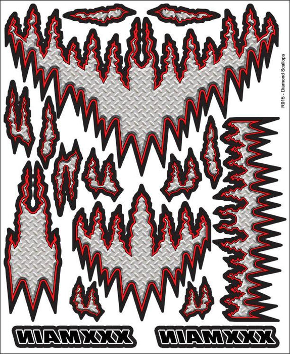 XXXmain Racing XXXR015 Diamond Scallops Internal Graphic