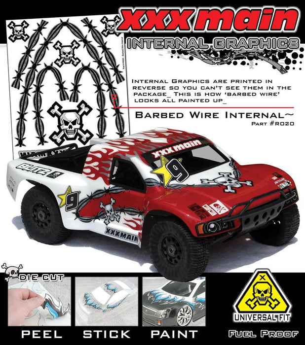 XXXmain Racing XXXR020 Barbed Wire Internal Graphic
