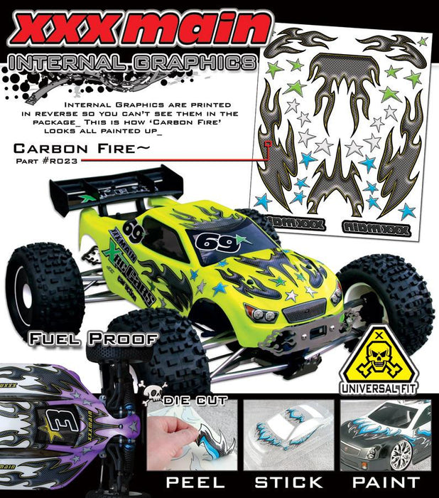 XXXmain Racing XXXR023 Carbon Fire Internal Graphic