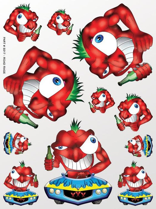 XXXmain Racing XXXS017 Road Rage Sticker Sheet