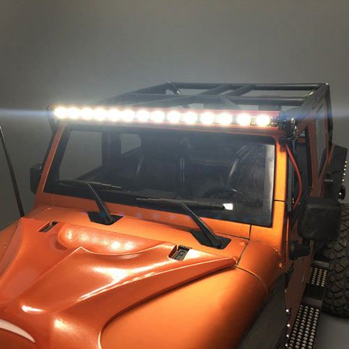 Yeah Racing 0567BK 1/10 Scale HV Black Aluminum LED 159x100m Lightbar for Crawler