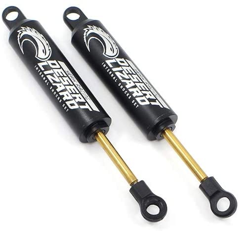 Yeah Racing DDL-090BK Black 90mm Desert Lizard Two Stage Internal Spring Shocks