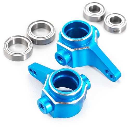 Yeah Racing TACC-009BU Tamiya CC-01 Blue Aluminum Steering Knuckles 1 Pair