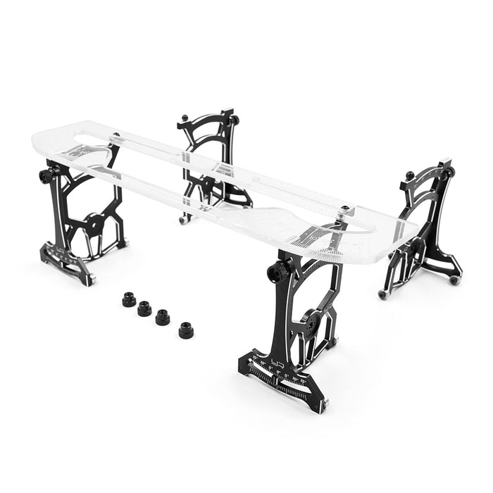 Yeah Racing YT-0140BK 1/10 Aluminum Universal On-Road Touring Car Setup Station - Black V2